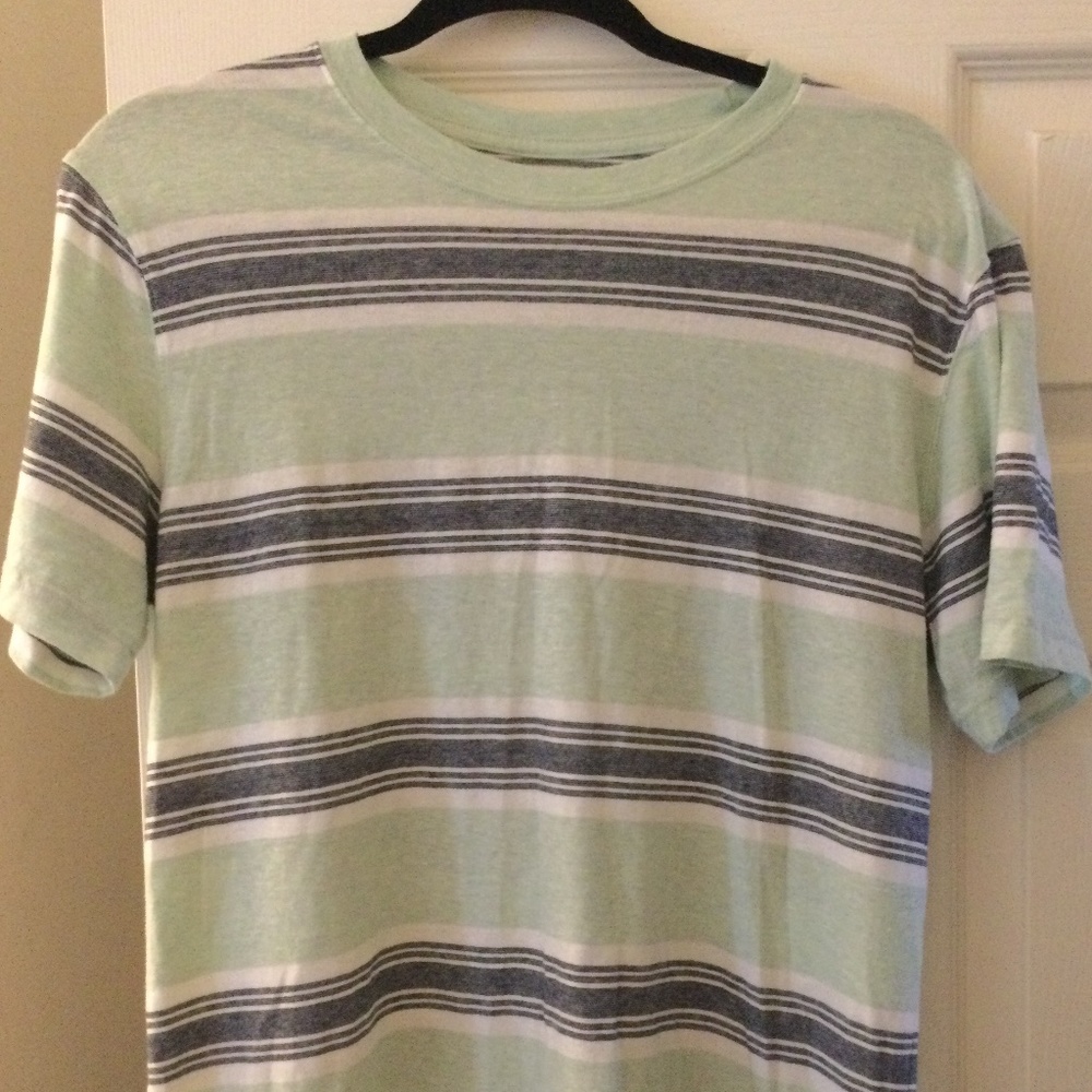 George mint green, white and black shirt
